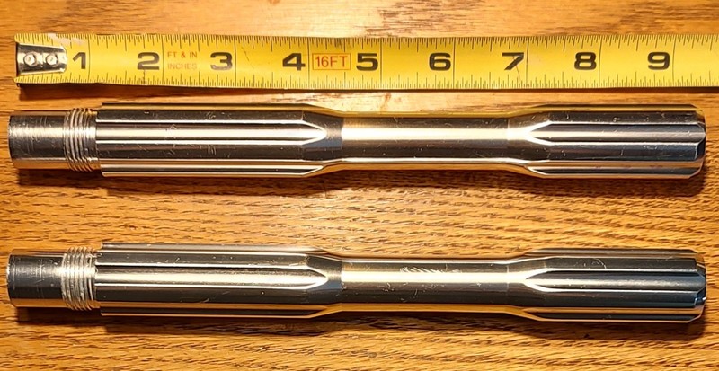 2005 Pair 9" Aluminum Paintball Barrels Spyder Viewloader Threading