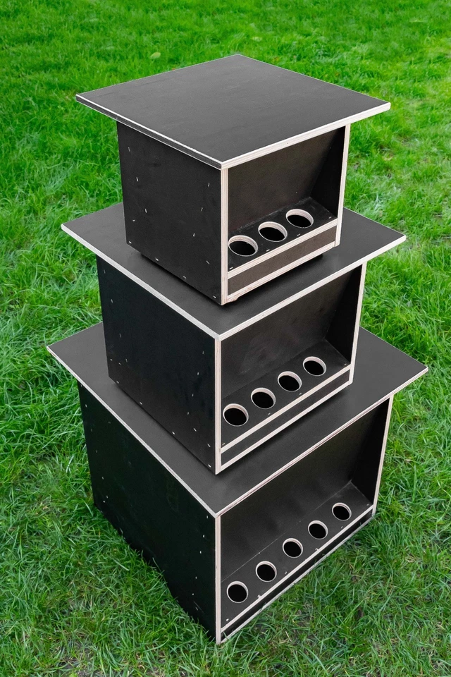 Futterautomat für Hühner Wachteln Tauben Geflügel Puten Vogel Futterspender - Bild 4 von 4