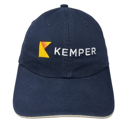 Kemper Slideback Hat Blue One Size Adjustable Embroidered Sportsman