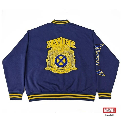 MARVEL X-MEN Limited Edition Varsity Jacket Blue Size Large -UNISEX - NEW & RARE image 2