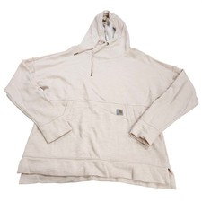 Carhartt Womens Relaxed Fit Hoodie Peach Pink Thumbhole Pullover Medium 102450