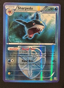 Sharpedo 33/135 2012 B&W Plasma Storm Pokemon Card Reverse Holo Rare