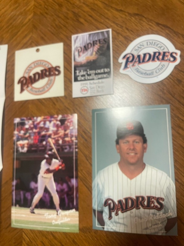 1991 San Diego Padres Baseball Schedule San Diego Trust Bank . Pics . Stickers