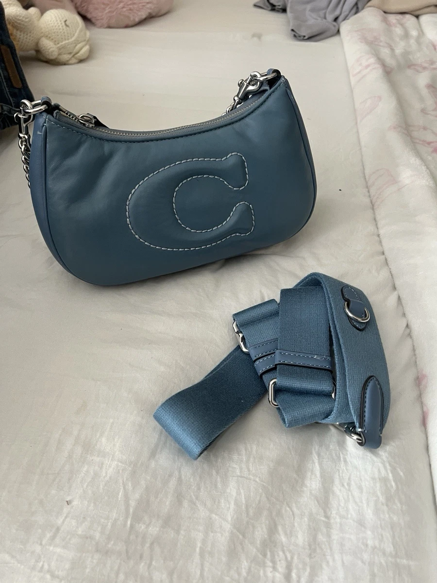バッグ Coach Y2K Blue Signature Satchel Bag バッグ Coach Y2K Blue Signature Satchel Bag Coach Blue Signature