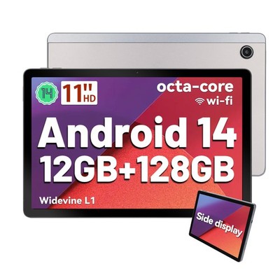 11 inch Android 14 Tablets HD Touchscreen Octa-Core 12GB + 128GB Dual Camera