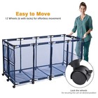 AplusChoice 280 Gallon Rolling Mesh Pool Storage Bin Cart with Mesh Cover Net — photo 4