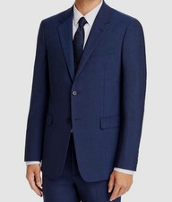Theory Men's Blue Chambers New Tailor Slim Fit Suit Jacket Size 40R