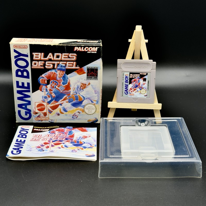 BLADES OF STEEL GAME NINTENDO GAME BOY PAL ITALIAN MATTEL COMPLETE RARE ITA