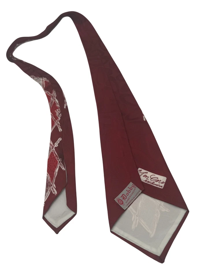 5X  1940s Vintage Men’s Neck Tie Lot | Swing Era Silk Rayon MCM Novelty Neckties - Image 3 of 4