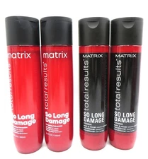 MATRIX TOTAL SO LONG DAMAGE SHAMPOO/ CONDITIONER 10.1 OZ (4 Bottles)