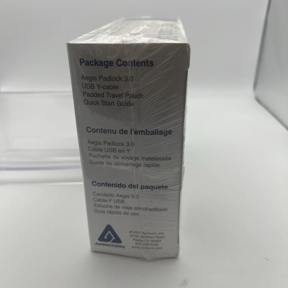 Apricorn Aegis Padlock USB 3.0 256 AES Encryption 1TB Hard Drive A25-3PL256-1000 - Image 3 of 4