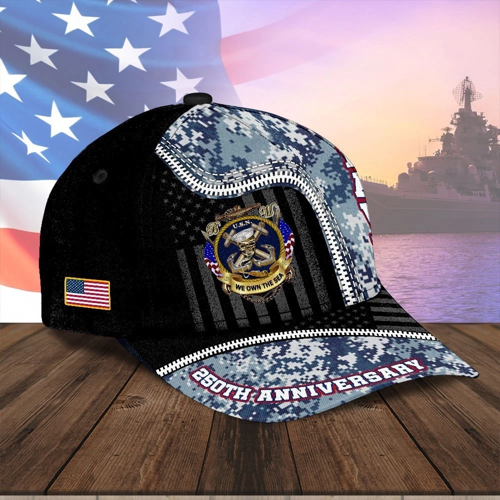 US Navy 250th Anniversary Classic Cap, Gift For Fans