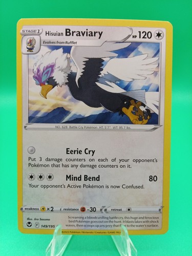 2022 Pokemon Silver Tempest Hisuian Braviary #149