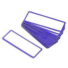 3.2" x 1.2" Magnetic Label Dry Erase Reusable Name Tag Writable Plate for Crafts