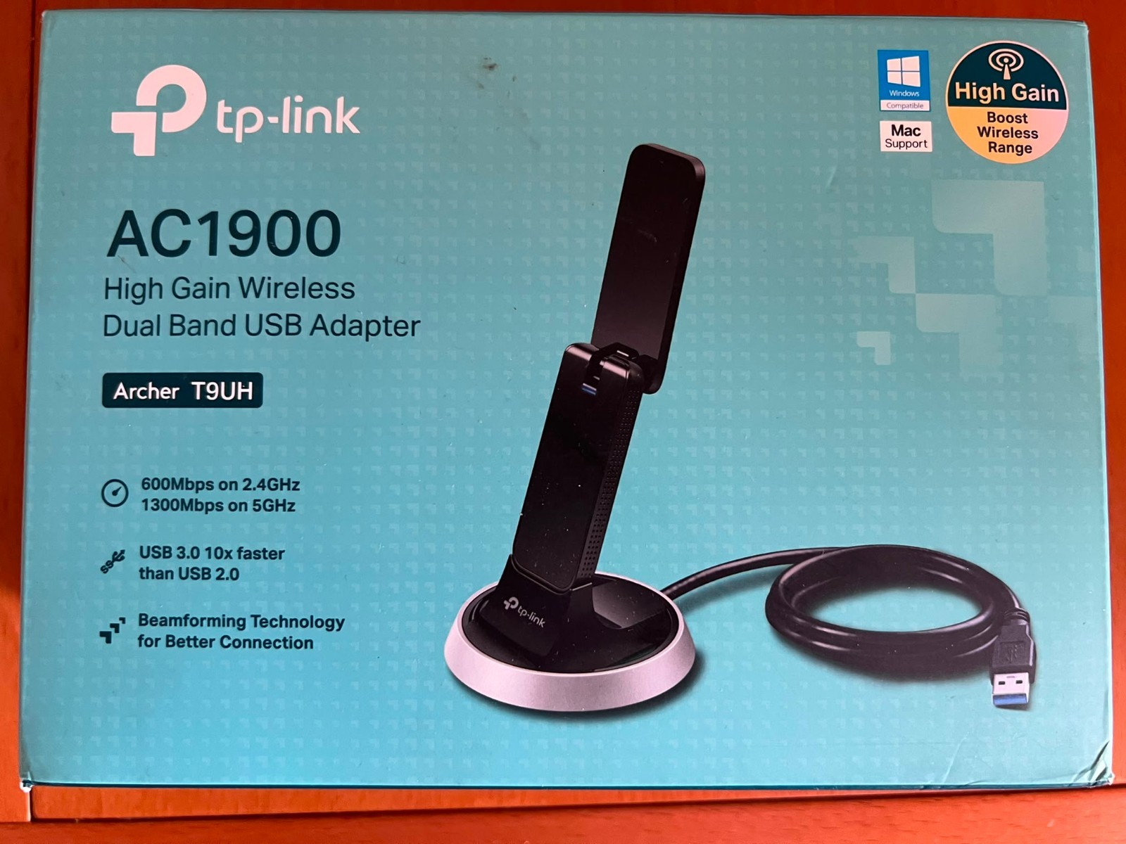 TP-Link Archer T9UH AC1900 – Adattatore WiFi USB 3.0 Dual Band 1300+600 Mbps