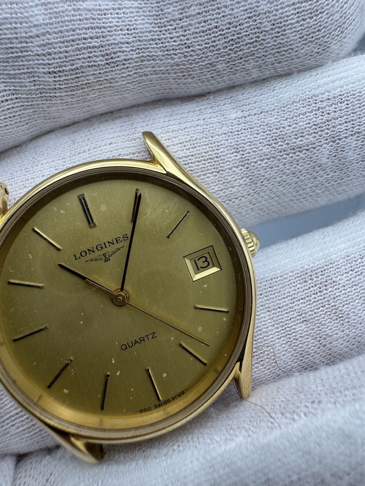 longines quartz 950 Swiss 6029 Gold Plated 20 Da Sistemare