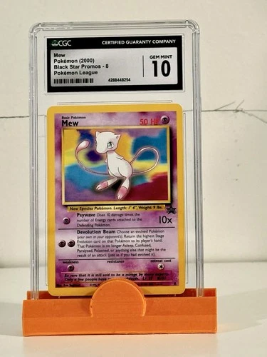 2000 Pokemon Black Star Promos #8 Mew Pokemon League CGC 10 PSA 10 Quality