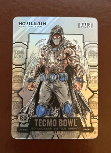 2026 Bo Jackson Battle Arena Tecmo Bowl McVillain Silver Coin Flip Steel