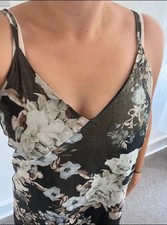 Mango strappy shimmery dress M new