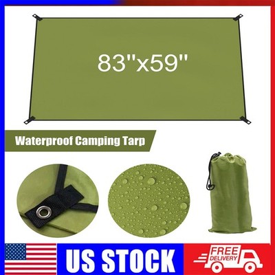 Outdoor Camping Rain Fly Tarp Canopy Waterproof Hiking Sun Shade Shelter