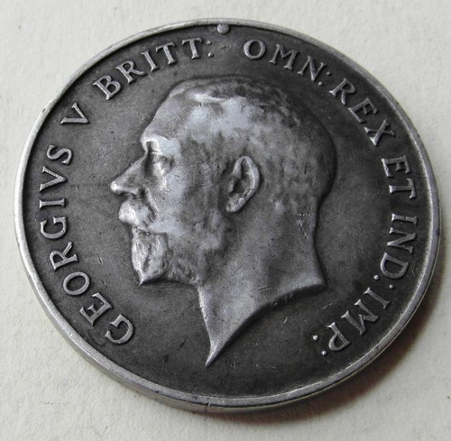 George V Original British WWI Silver Medal. 1914 - 1918. Unnamed. 29.47gm