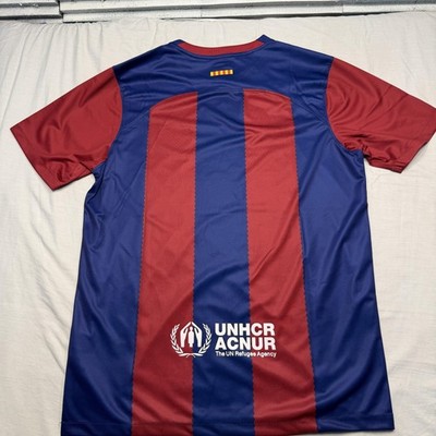 FC Barcelona Jersey Mens Medium Blue Red Soccer Nike Dri Fit
