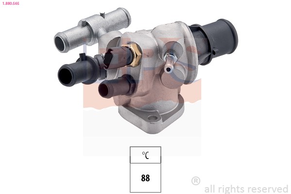 1X Eps 1.880.565 Thermostat KüHlmittel FüR Alfa Romeo Lancia-image