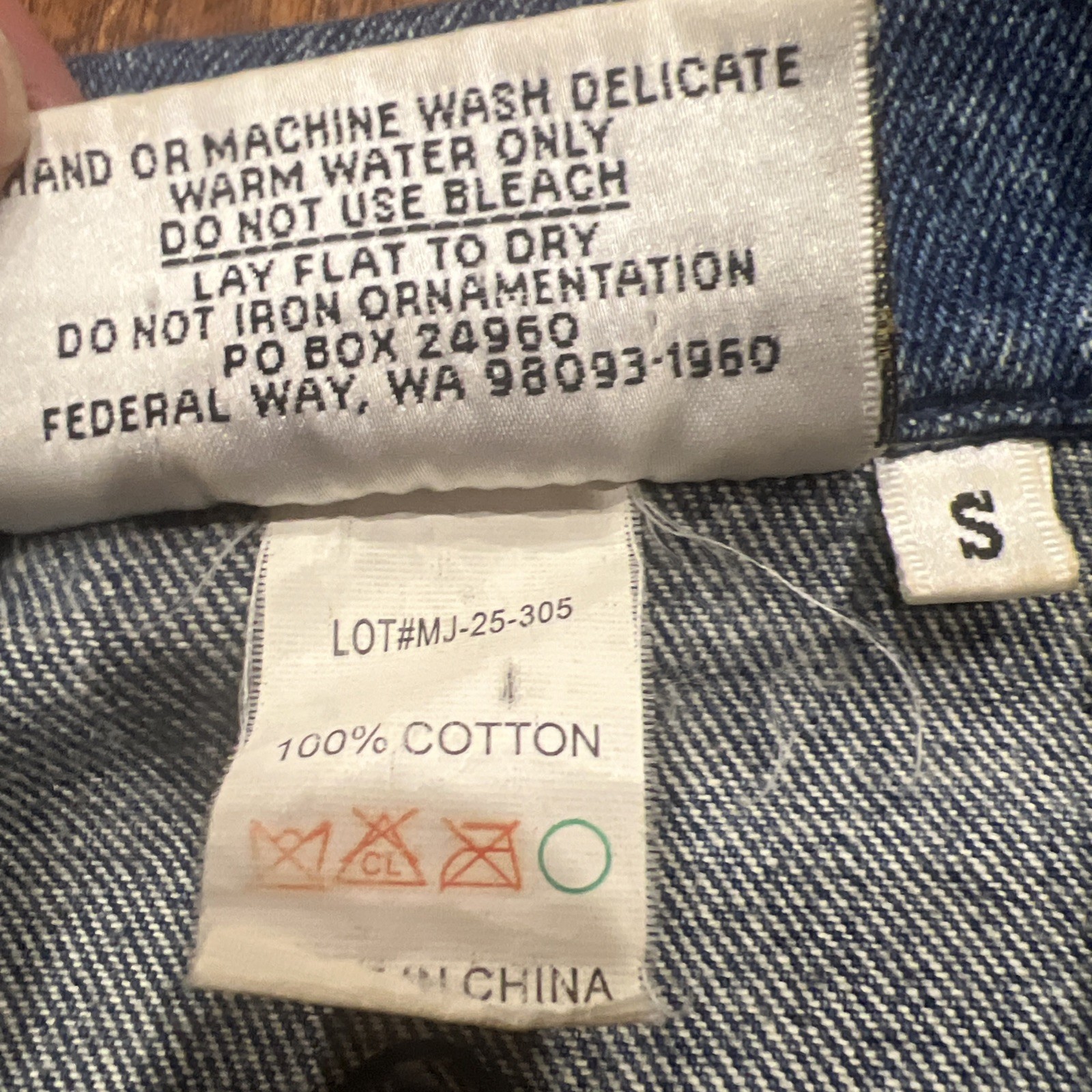 Vintage Christine Alexander Vest Womens SZ S Swarovski Crystals Denim Jean Bling