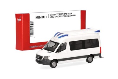 herpa 014274 MiniKit Mercedes-Benz Sprinter ´18 RTW Delfis - weiß (1 Stück) 1...
