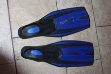 Pair of Blue Technisub Caravelle  Aqua Lung Diving Fins scuba  swimming  (UK5-6)