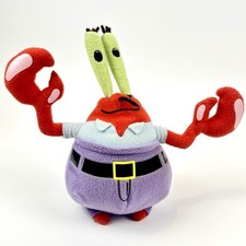 Ty Beanie Baby  Mr. Krabs  8  Plush   SpongeBob SquarePants Character