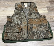 Vintage Sports Afield Vest Mens Large Realtree Camo Hunting Shooting Game Pouch
