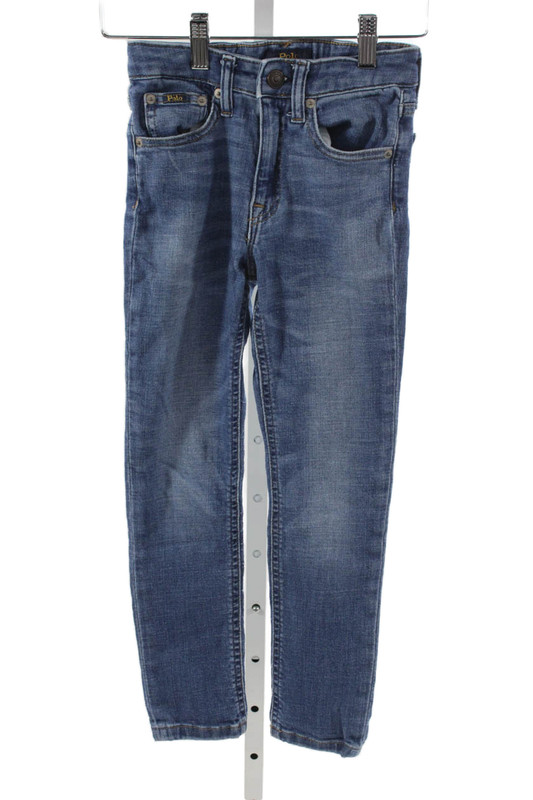 Polo Ralph Lauren Girls High Rise The Tompkins Skinny Jeans Blue Size 7