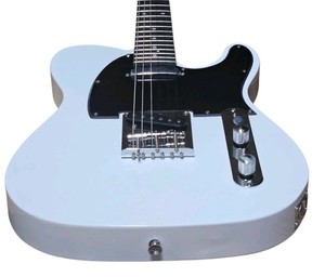 Custom 1970's Cozart TL-Style Vintage Blanc Solide 6 Guitare électrique à cordes