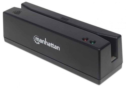 Manhattan Usb-A Magnetic Strip Card Reader Triple Track Reader Keyboard Wedge De