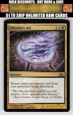 Magic_the_gathering Dragon's Maze #89 Obzedat's Aid