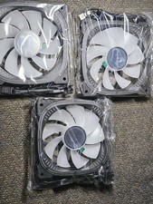 3 PC Cooling Fans 120mm ARGB 4-Pin 2200RPM Silent FDB Bearing 12 Volt
