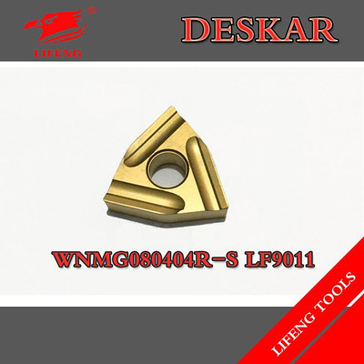  10pcs DESKAR WNMG080404/08R-S/L-S LF9018/LF9118 Turning Inserts For Steel