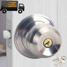 Door Knob with Lock and Key, Keyed Entry Door Knob, Exterior and Interior Door