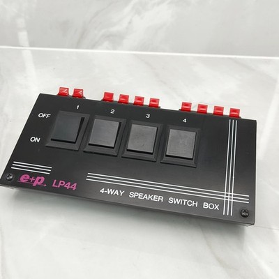 e+p LP44 - 4 Way Speaker Switch Box Lautsprecher Umschalten Wechsler Wege