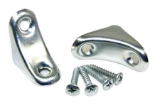 Cigar Box Guitar Parts: 2pc. Zinc-Plated CBG Neck Braces with screws 