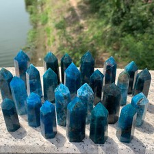 1kg natural apatite quartz obelisk crystal tower wand point healing DY11