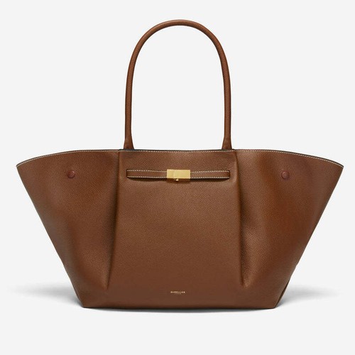 DEMELLIER The New York hellbraun Leder große Tasche Schultertasche Handtasche