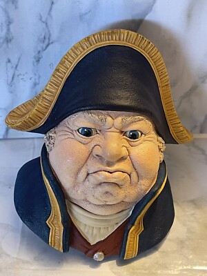 Bossons Vintage  Mr. Bumble  Chalkware Head; Charles Dickens  Character; 1969
