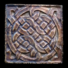 Celtic Irish Decorative Tile Kitchen Backsplash in Dark Bronze finish