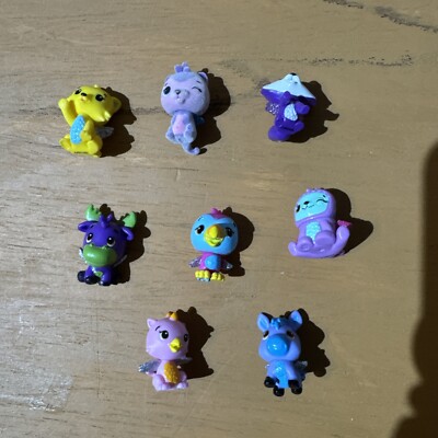 Hatchimals, Lot Of 8 Mini Figures, see pictures for description, pre-owned