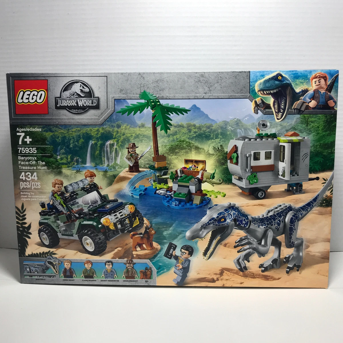 LEGO Jurassic World Baryonyx Face Off: The Treasure Hunt 75935 Building Kit  (434 Pieces)