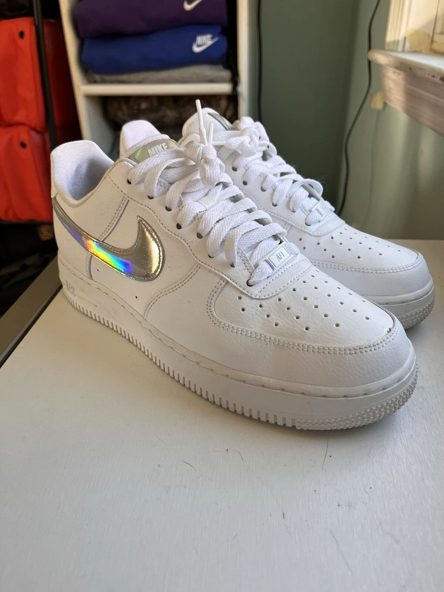 Nike Air Force 1 Low White Iridescent W for sale | eBay