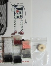 Betty Hauser Designs COW CHAR-MAE Peyote Delica Beaded Hanging Ornament Kit