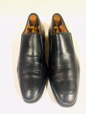 Black Magnanni Loafer Dress Shoes Size 12 Gentry Men main image 4